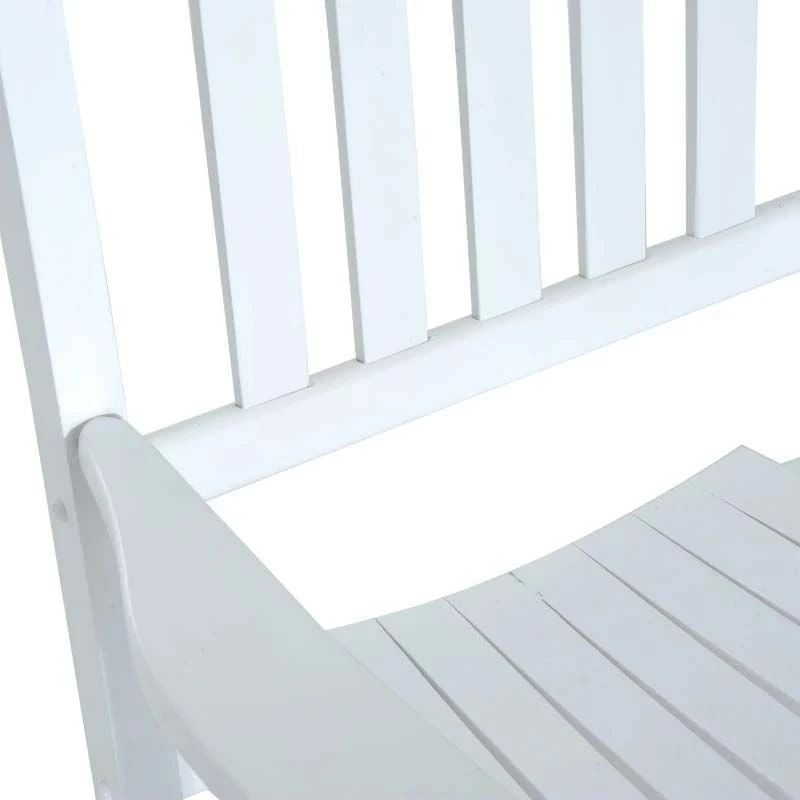 Outsunny Garden Rocking Chair - White - 84A-041WT 7 Outsunny Garden Rocking Chair - White - 84A-041WT - Image 7
