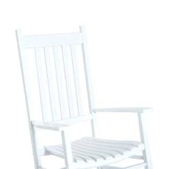 Outsunny Garden Rocking Chair - White - 84A-041WT 16 Outsunny Garden Rocking Chair - White - 84A-041WT -OUTSUNNY Sales Shop o u outsunny 84a 041wt 6