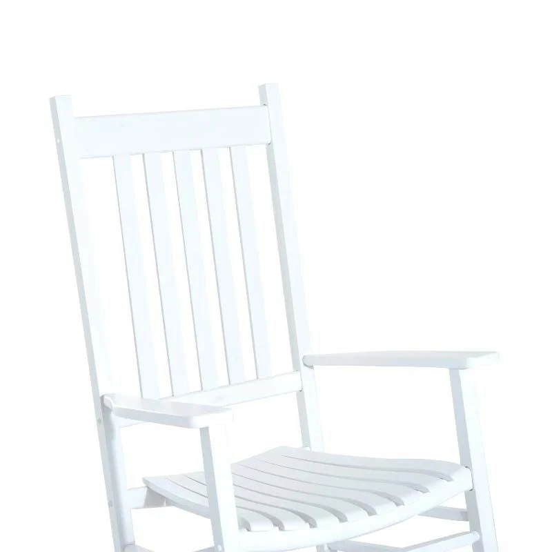 Outsunny Garden Rocking Chair - White - 84A-041WT 8 Outsunny Garden Rocking Chair - White - 84A-041WT - Image 8