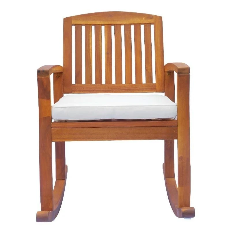 Outsunny Garden Rocking Chair - Wooden - White - 84A-047 9 Outsunny Garden Rocking Chair - Wooden - White - 84A-047 - Image 9