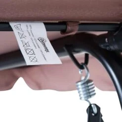 Outsunny 3 Seater Canopy Swing Chair - Brown - 84A-054BN -OUTSUNNY Sales Shop o u outsunny 84a 054bn 2