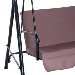 Outsunny 3 Seater Canopy Swing Chair - Brown - 84A-054BN -OUTSUNNY Sales Shop o u outsunny 84a 054bn 3