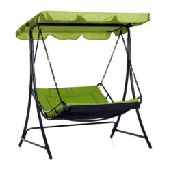Outsunny 2 Seater Garden Swing Seat Bed - Green - 84A-072GN -OUTSUNNY Sales Shop o u outsunny 84a 072gn 5