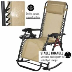 Outsunny Steel Garden Rocking Chair - Beige - 84A-080CW 15 Outsunny Steel Garden Rocking Chair - Beige - 84A-080CW -OUTSUNNY Sales Shop o u outsunny 84a 080cw 5