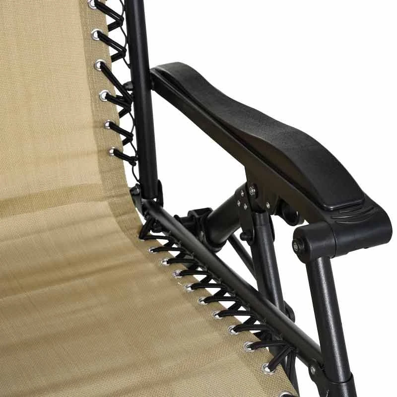 Outsunny Steel Garden Rocking Chair - Beige - 84A-080CW 8 Outsunny Steel Garden Rocking Chair - Beige - 84A-080CW - Image 8