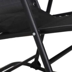 Outsunny Mesh Folding Garden Rocking Chair - Black - 84A-099BK -OUTSUNNY Sales Shop o u outsunny 84a 099bk 6