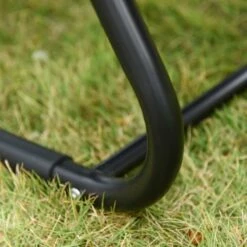 Outsunny Garden Rocking Chair With Recliner Seat - Black - 84A-160V70BK -OUTSUNNY Sales Shop o u outsunny 84a 160v70bk 6