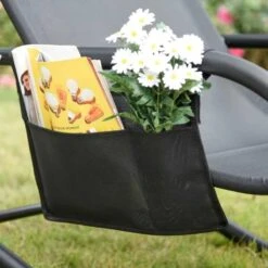 Outsunny Garden Rocking Chair With Recliner Seat - Black - 84A-160V70BK -OUTSUNNY Sales Shop o u outsunny 84a 160v70bk 7