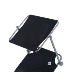 Outsunny Reclining Sun Lounger With Sun Shade - Black - 84B-001BK -OUTSUNNY Sales Shop o u outsunny 84b 001bk 6