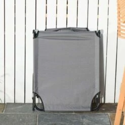 Outsunny Reclining Sun Lounger With Pillow - Grey - 84B-002CG -OUTSUNNY Sales Shop o u outsunny 84b 002cg 5