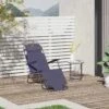 Outsunny Reclining Sun Lounger With Pillow - Grey - 84B-043GY -OUTSUNNY Sales Shop o u outsunny 84b 043gy