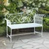 Outsunny 2 Seater Metal Garden Bench - White - 84B-073 21 Outsunny 2 Seater Metal Garden Bench - White - 84B-073 -OUTSUNNY Sales Shop o u outsunny 84b 073