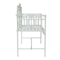Outsunny Heavy-Duty Garden Bench - White - 84B-077 -OUTSUNNY Sales Shop o u outsunny 84b 077 7