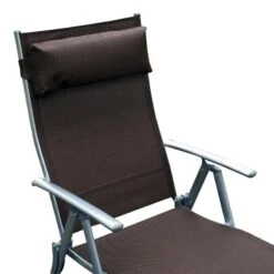 Outsunny Reclining Sun Lounger With Pillow - Brown - 84B-184BN 13 Outsunny Reclining Sun Lounger With Pillow - Brown - 84B-184BN -OUTSUNNY Sales Shop o u outsunny 84b 184bn 4