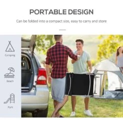 Outsunny Reclining Sun Lounger With Cushion - Black - 84B-184V70BK -OUTSUNNY Sales Shop o u outsunny 84b 184v70bk 4