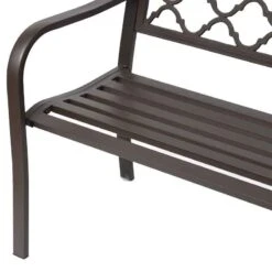 Outsunny 2-Seater Cast Iron Garden Bench - Black - 84B-186 -OUTSUNNY Sales Shop o u outsunny 84b 186 6