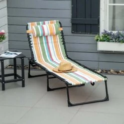 Outsunny Reclining Sun Lounger - Multi-coloured - 84B-206MX 17 Outsunny Reclining Sun Lounger - Multi-coloured - 84B-206MX -OUTSUNNY Sales Shop o u outsunny 84b 206mx lifestyle