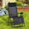Outsunny Reclining Sun Lounger With Pillow - Black - 84B-227BK 16 Outsunny Reclining Sun Lounger With Pillow - Black - 84B-227BK -OUTSUNNY Sales Shop o u outsunny 84b 227bk