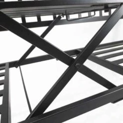 Outsunny 2 Seater Metal Garden Bench With Built In Table 1600x530x950mm - Black - 84B-241 16 Outsunny 2 Seater Metal Garden Bench With Built In Table 1600x530x950mm - Black - 84B-241 -OUTSUNNY Sales Shop o u outsunny 84b 241 6