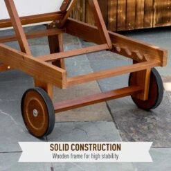 Outsunny Wooden Reclining Sun Lounger - White - 84B-325 -OUTSUNNY Sales Shop o u outsunny 84b 325 6