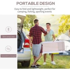 Outsunny 2-Piece Garden Deck Chairs - White - 84B-342WT -OUTSUNNY Sales Shop o u outsunny 84b 342wt 3