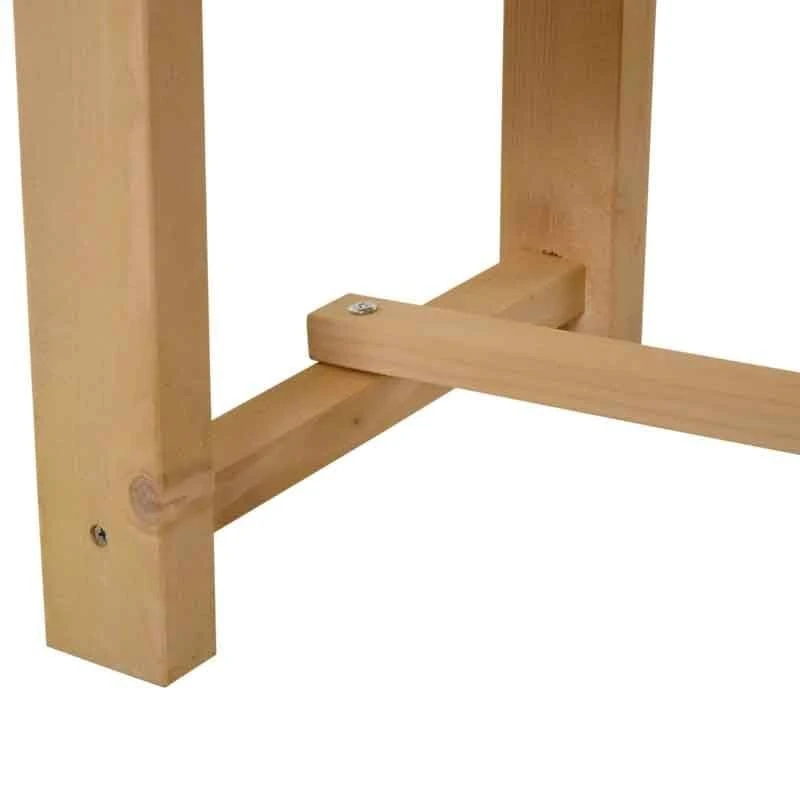 Outsunny 2-Seater Outdoor Fir Wood Garden Bench - 84B-362 7 Outsunny 2-Seater Outdoor Fir Wood Garden Bench - 84B-362 - Image 7