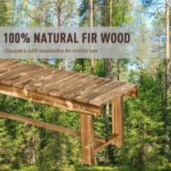 Outsunny 2-Seater Wooden Garden Bench - Carbonised - 84B-362CF -OUTSUNNY Sales Shop o u outsunny 84b 362cf 2