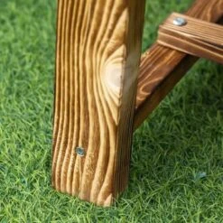 Outsunny 2-Seater Wooden Garden Bench - Carbonised - 84B-362CF -OUTSUNNY Sales Shop o u outsunny 84b 362cf 7