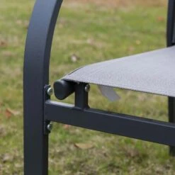 Outsunny 4-Seater Metal Garden Furniture Set - Grey - 84B-369 -OUTSUNNY Sales Shop o u outsunny 84b 369 8