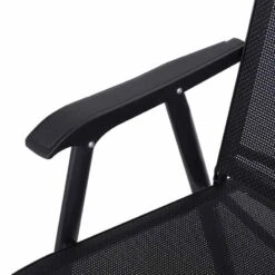 Outsunny Set Of 2 Foldable Metal Garden Chairs - Black - 84B-381BK -OUTSUNNY Sales Shop o u outsunny 84b 381bk 2