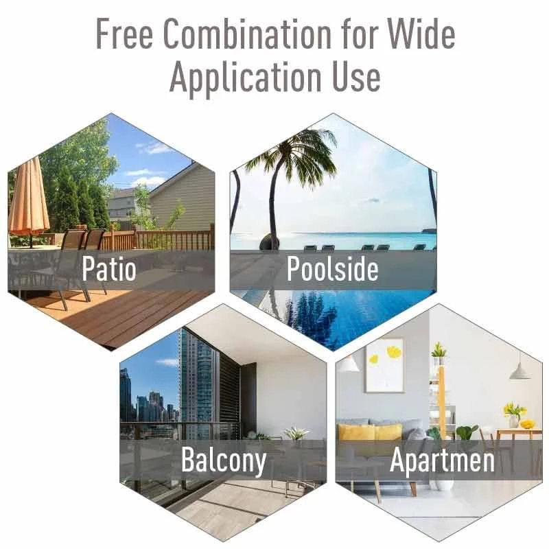 Outsunny Set Of 2 Foldable Metal Garden Chairs - Grey - 84B-381GY 10 Outsunny Set Of 2 Foldable Metal Garden Chairs - Grey - 84B-381GY - Image 10