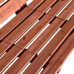 Outsunny Fir Wood Convertible 2 To 3 Seater Outdoor Garden Bench Wood Tone - 84B-395 -OUTSUNNY Sales Shop o u outsunny 84b 395 5