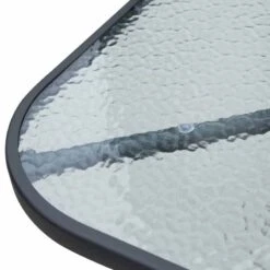 Outsunny 5 Piece Classic Outdoor Dining Set Folding Chairs & With Coffee Table - Black And Grey - 84B-425 -OUTSUNNY Sales Shop o u outsunny 84b 425 material2