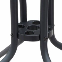 Outsunny 5 Piece Classic Outdoor Dining Set Folding Chairs & With Coffee Table - Black And Grey - 84B-425 -OUTSUNNY Sales Shop o u outsunny 84b 425 material3