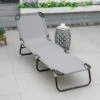 Outsunny Reclining Sun Lounger - Grey - 84B-442GY -OUTSUNNY Sales Shop o u outsunny 84b 442gy