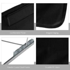 Outsunny 2-Piece Folding Beach Mats - Black - 84B-455BK 15 Outsunny 2-Piece Folding Beach Mats - Black - 84B-455BK -OUTSUNNY Sales Shop o u outsunny 84b 455bk 5