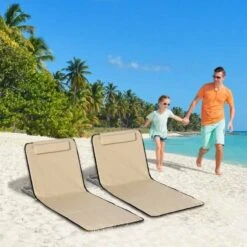 Outsunny 2 Piece Beach Mats With Bag - Beige - 84B-455V70BG -OUTSUNNY Sales Shop o u outsunny 84b 455v70bg 9