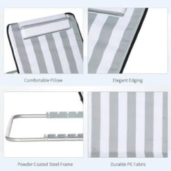 Outsunny 2 Piece Beach Mats With Bag - Grey - 84B-455V70LG -OUTSUNNY Sales Shop o u outsunny 84b 455v70lg 6