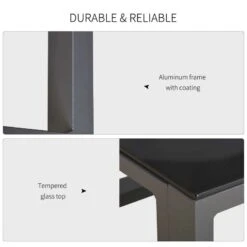 Outsunny 5 Piece Garden Furniture Set - Grey - 84B-483 -OUTSUNNY Sales Shop o u outsunny 84b 483 3