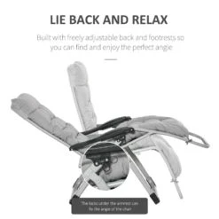 Outsunny 2-Piece Reclining Sun Lounger Set - Grey - 84B-536V70LG -OUTSUNNY Sales Shop o u outsunny 84b 536v70lg 2