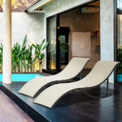 Outsunny 2 Piece Sun Lounger Set - Khaki - 84B-540CF -OUTSUNNY Sales Shop o u outsunny 84b 540cf lifestyle