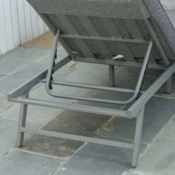 Outsunny 6-Seater Metal Garden Furniture Set / Sun Lounger- Grey - 84B-557V70 -OUTSUNNY Sales Shop o u outsunny 84b 557v70 7