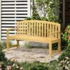 Outsunny 2 Seater Wooden Garden Bench - Orange - 84B-634V00OG -OUTSUNNY Sales Shop o u outsunny 84b 634v00og