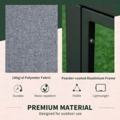 Outsunny 3-Seater Metal Garden Furniture Set - Grey - 84B-656 16 Outsunny 3-Seater Metal Garden Furniture Set - Grey - 84B-656 -OUTSUNNY Sales Shop o u outsunny 84b 656 5