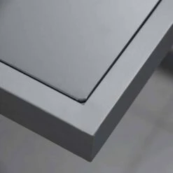 Outsunny 9 Piece Garden Dining Aluminium Cube Table Chairs & Footstool Set - Grey - 84B-657 -OUTSUNNY Sales Shop o u outsunny 84b 657 material2