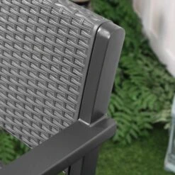 Outsunny 4-Seater Rattan Effect Garden Furniture Set - Grey - 84B-722V70 16 Outsunny 4-Seater Rattan Effect Garden Furniture Set - Grey - 84B-722V70 -OUTSUNNY Sales Shop o u outsunny 84b 722v70 5