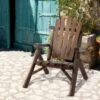 Outsunny Garden Adirondack Chair - Carbonised - 84B-730 -OUTSUNNY Sales Shop o u outsunny 84b 730