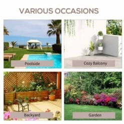 Outsunny Garden Adirondack Chair - Carbonised - 84B-730 -OUTSUNNY Sales Shop o u outsunny 84b 730 5