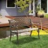 Outsunny 2-Seater Aluminium Garden Bench - Bronze - 84B-744 21 Outsunny 2-Seater Aluminium Garden Bench - Bronze - 84B-744 -OUTSUNNY Sales Shop o u outsunny 84b 744