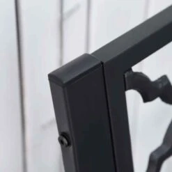 Outsunny 2-Seater Steel Garden Bench - Black - 84B-754 -OUTSUNNY Sales Shop o u outsunny 84b 754 7